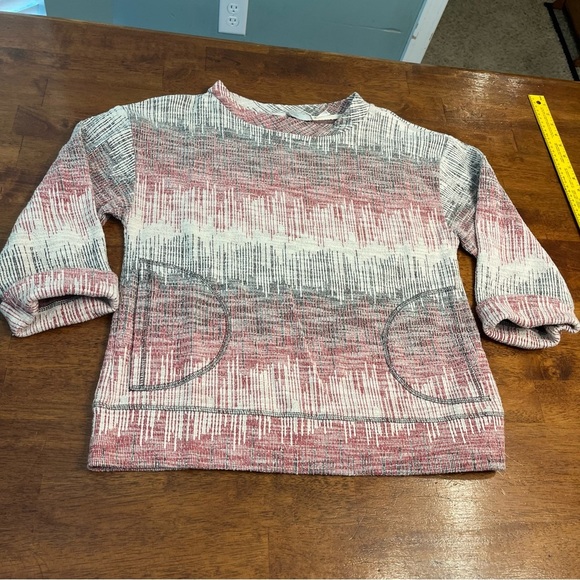 Anthropologie 9-H15-STCL red black white sweater size medium - Picture 1 of 8